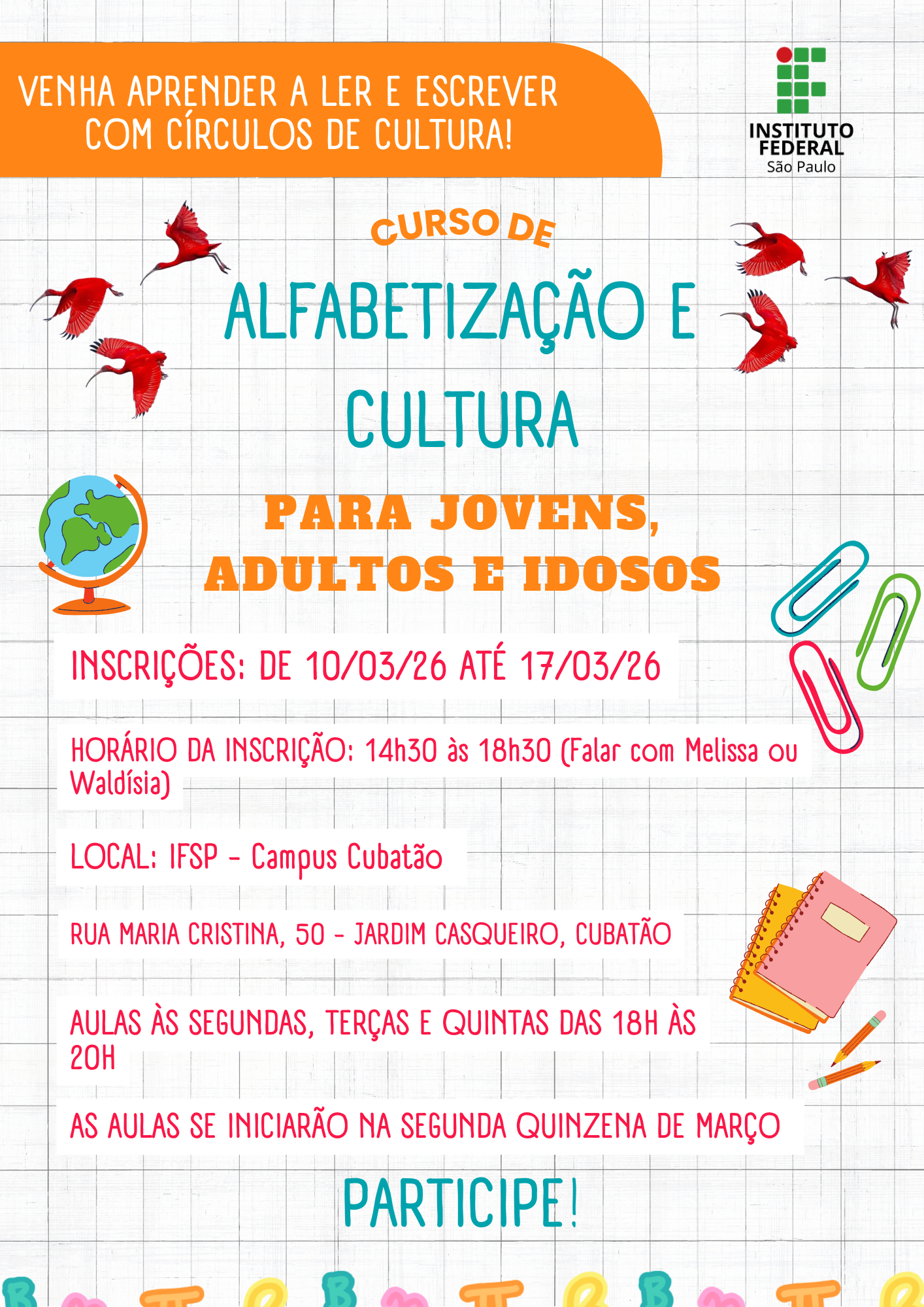 CARTAZ DIVULGAÇÃO CURSOS EDUCAÇÃO INCLUSIVA 1