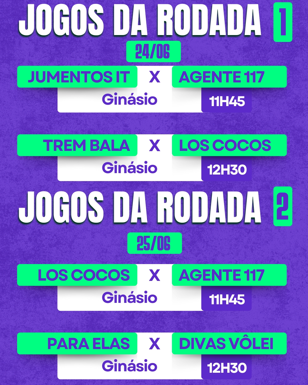 Cronograma Jogos
