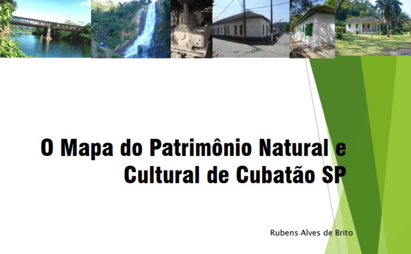O mapa do patrimônio natural e cultural de Cubatão