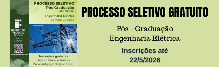Pós-Graduação: Engenharia Elétrica 2026